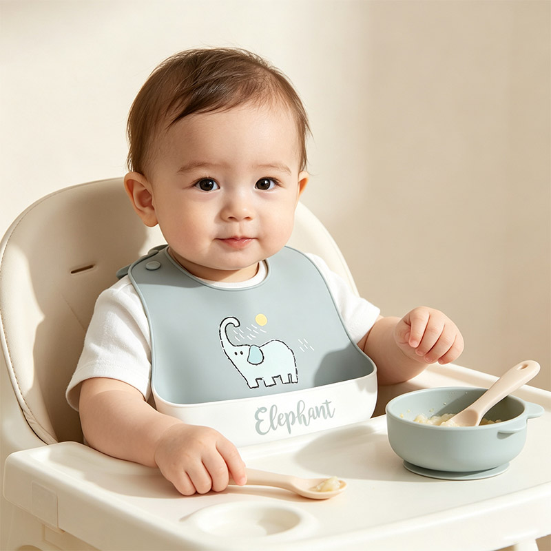 Baby Food Year Old - Baby Silicone Feeding Bibs Cartoon Patterns