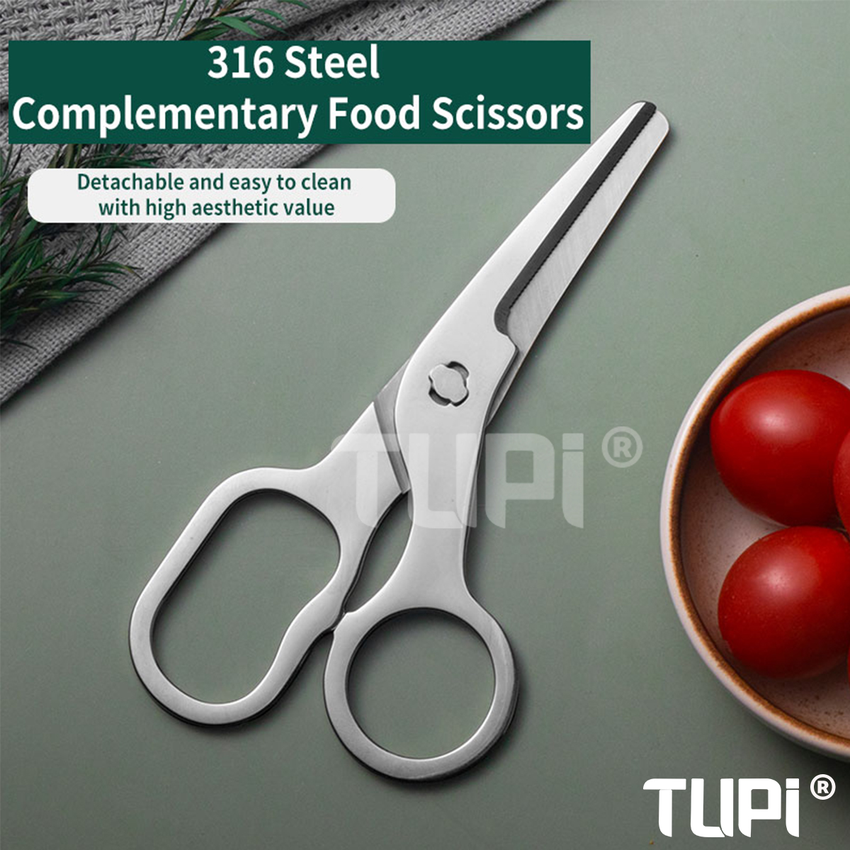 Veggie Baby Food - TUPI Detachable Blades Baby Food Scissors