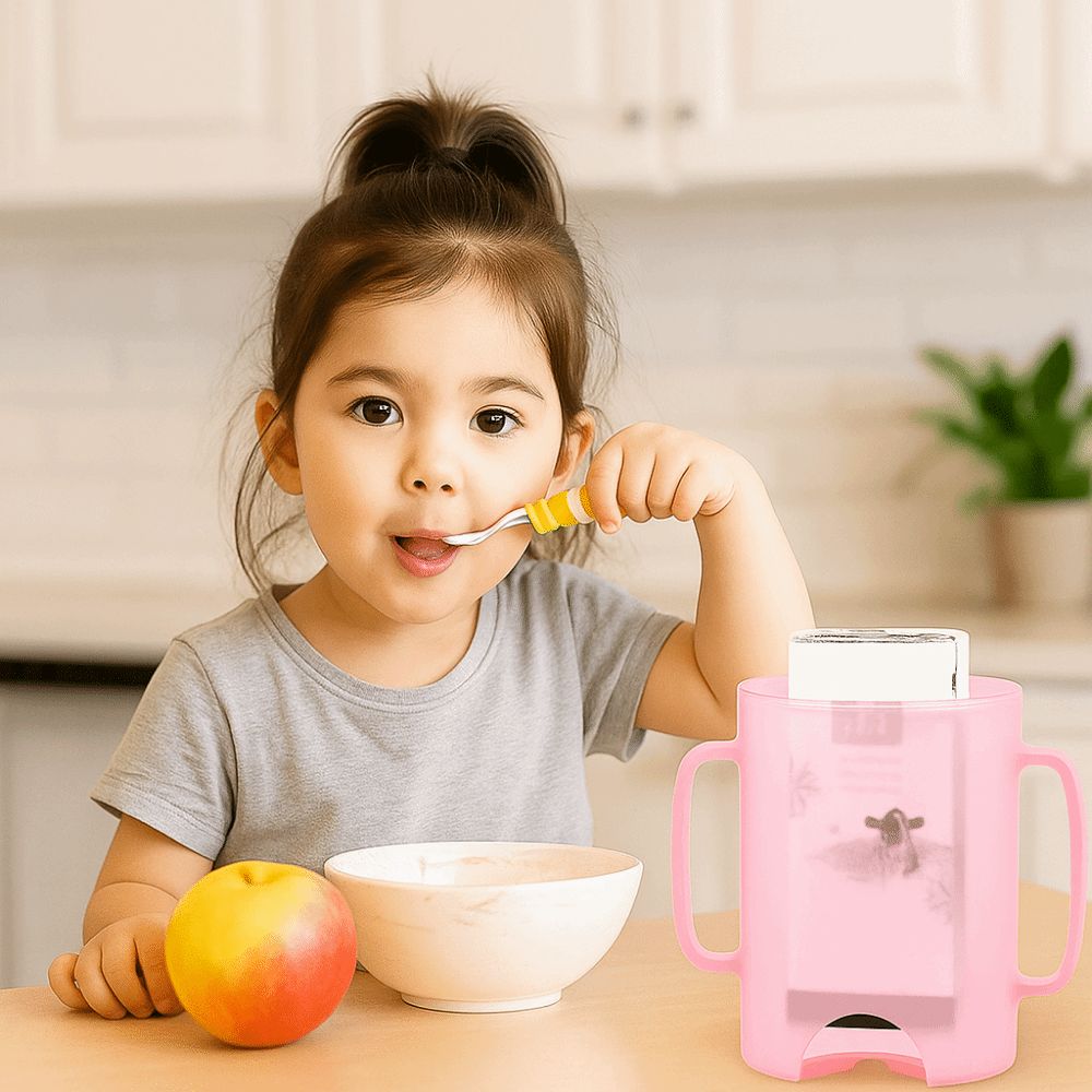 Baby Food Reusable Pouches - Portable Plastic Squeeze Pouch Holder Comfortable