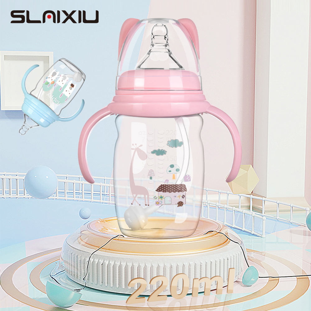 Baby Food Dispensing Spoon - Baby Feeding Bottles Infant Drop-proof Milk