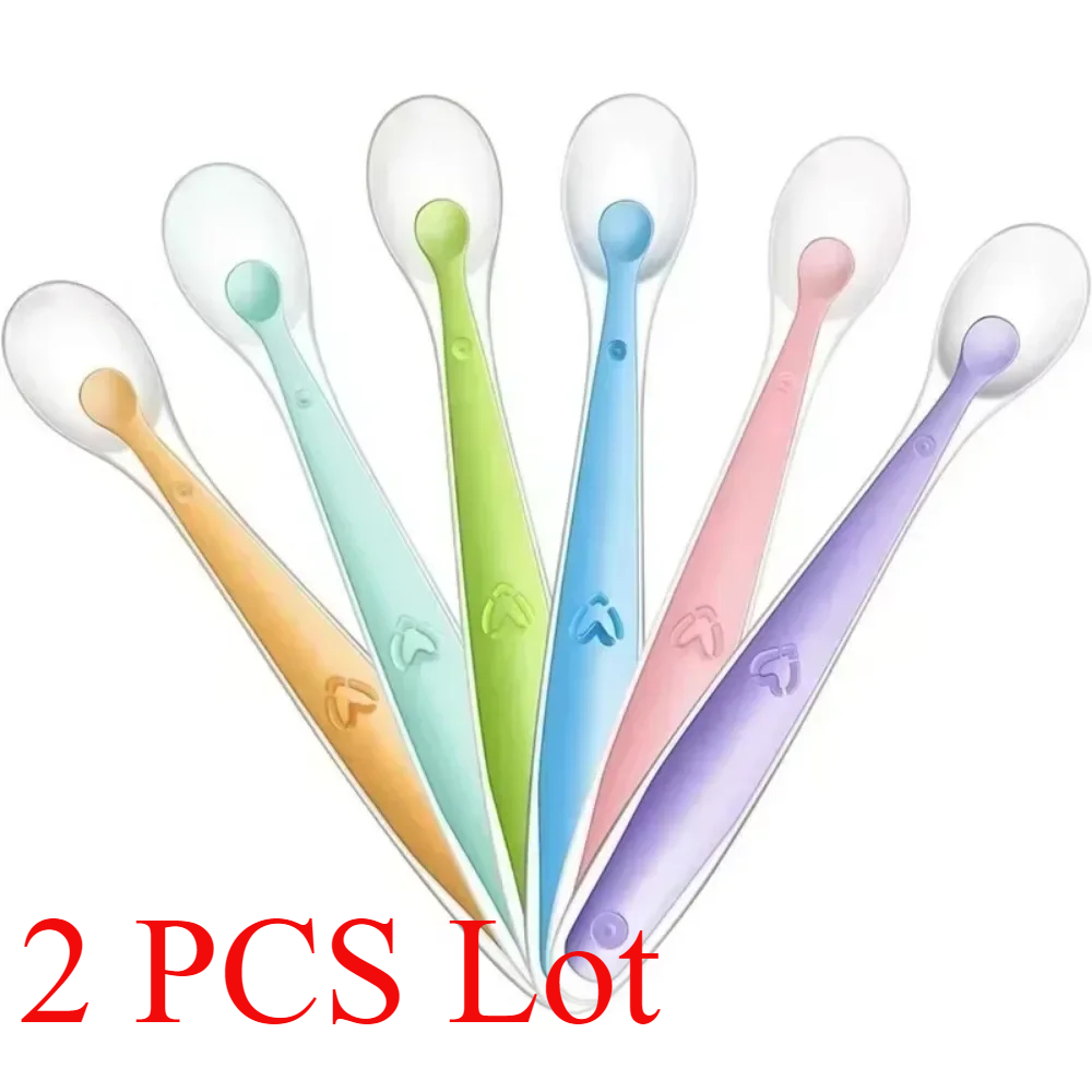 Baby Food Utensils - 2/1pcs Silicone Spoon for Baby Infant