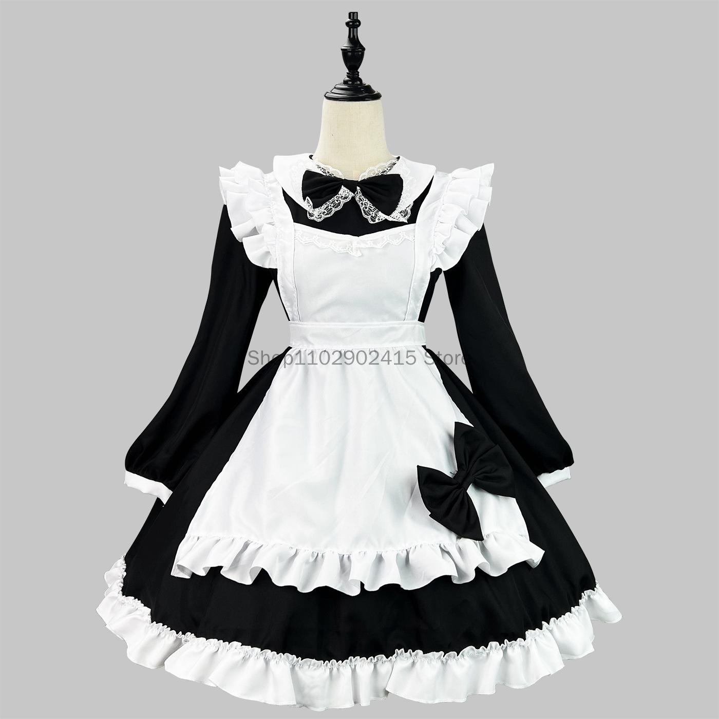 Bib Long Sleeve - Japanese Maid Cosplay Cute Lolita Party