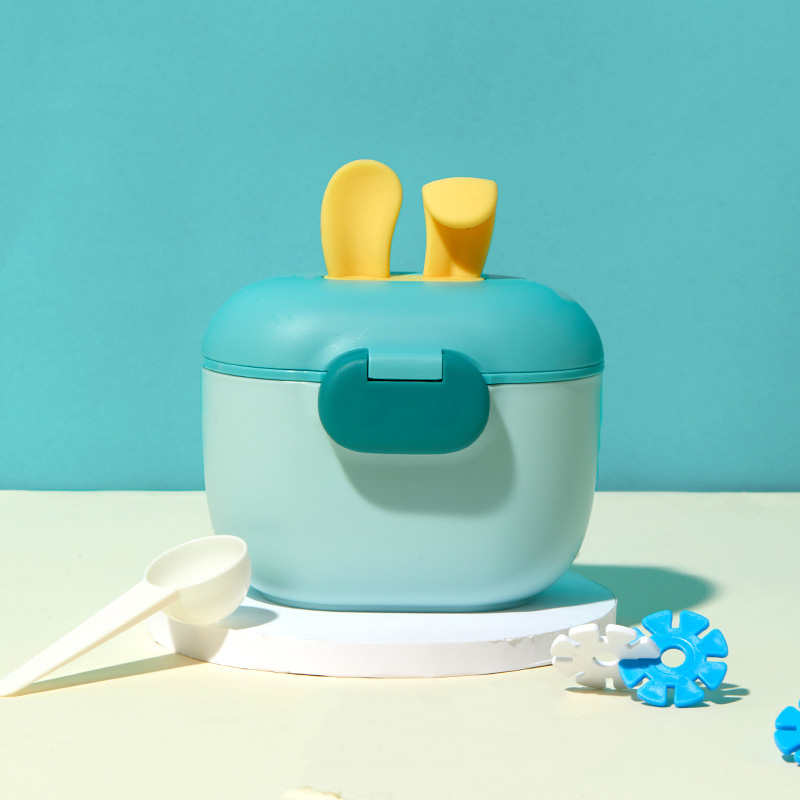 Baby Food Dispensing Spoon - New Silicone Rabbit Ear Formula Dispenser,