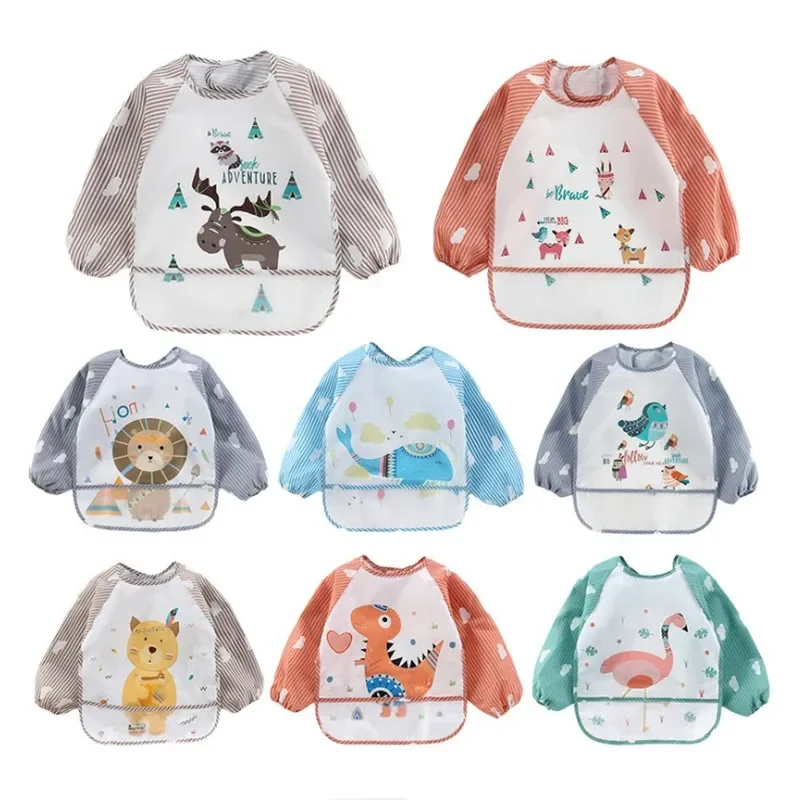 Bib Long Sleeve - For1-3Year Baby Long Sleeve Scarf Waterproof