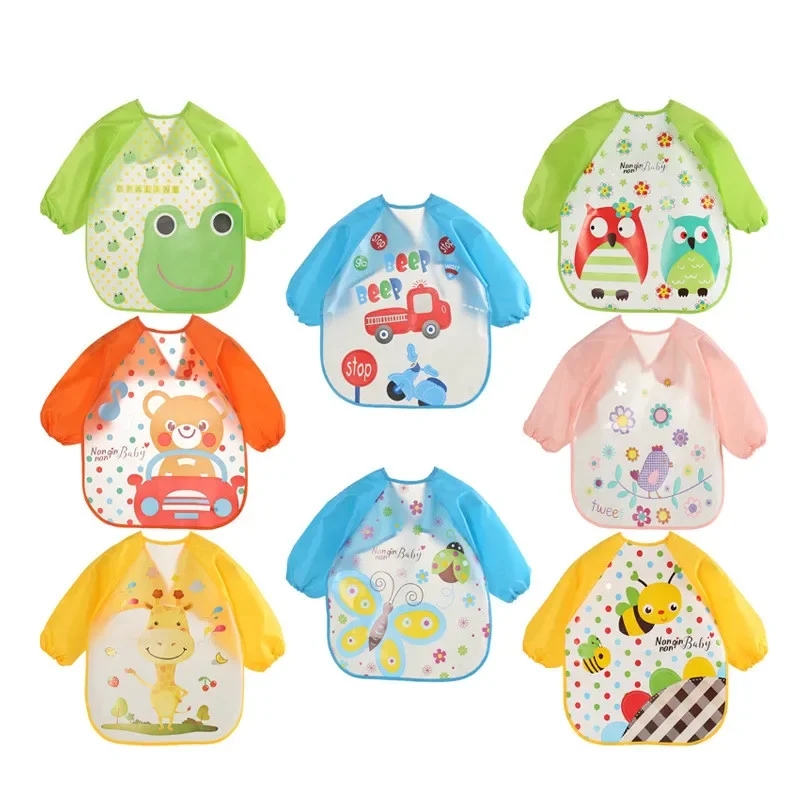 Bib Long Sleeve - Waterproof EVA Full Sleeve Baby Bibs