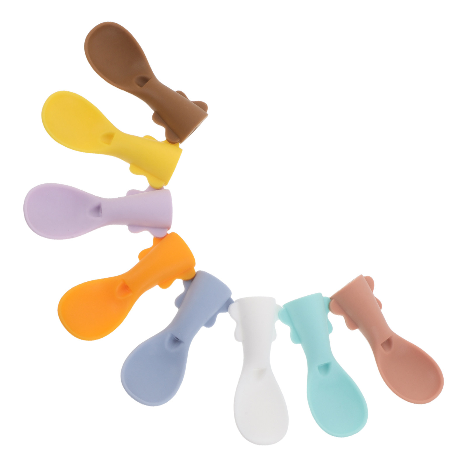 Baby Food Reusable Pouches - 8Pcs Baby Food Pouch Spoon Attachment