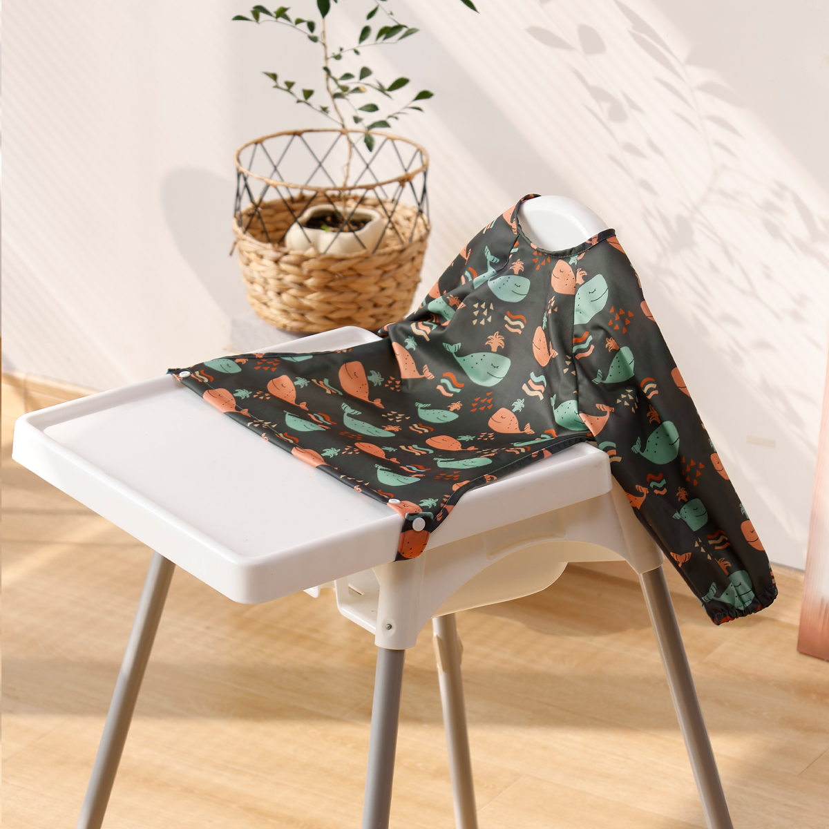 Bib Long Sleeve - HappyFlute New One Piece Table Use