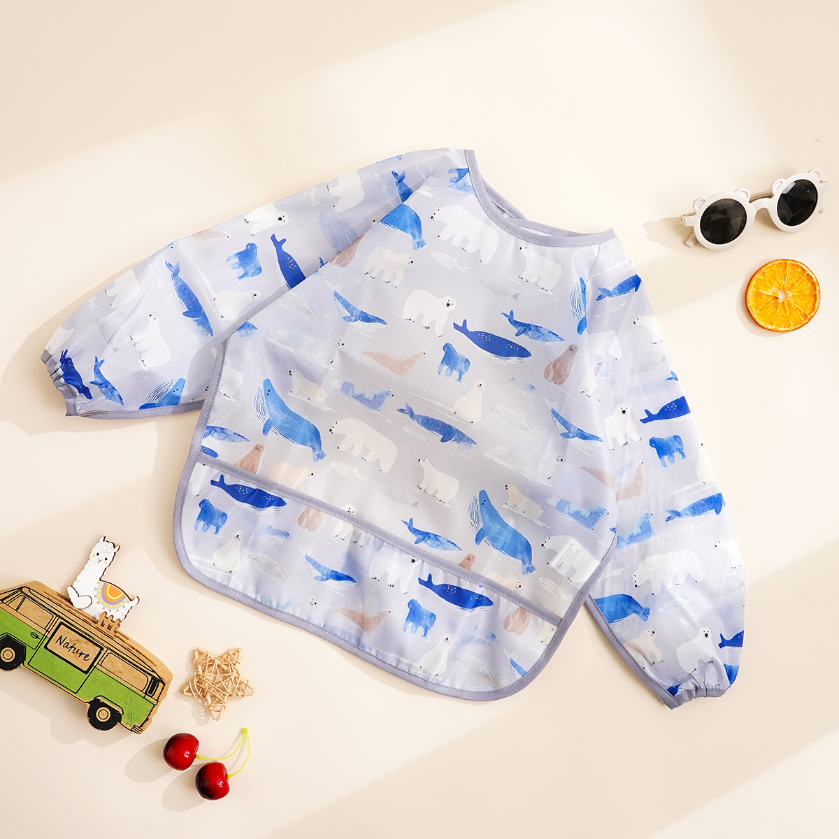 Bib Long Sleeve - 1 Pc Waterproof Baby Feeding Bib