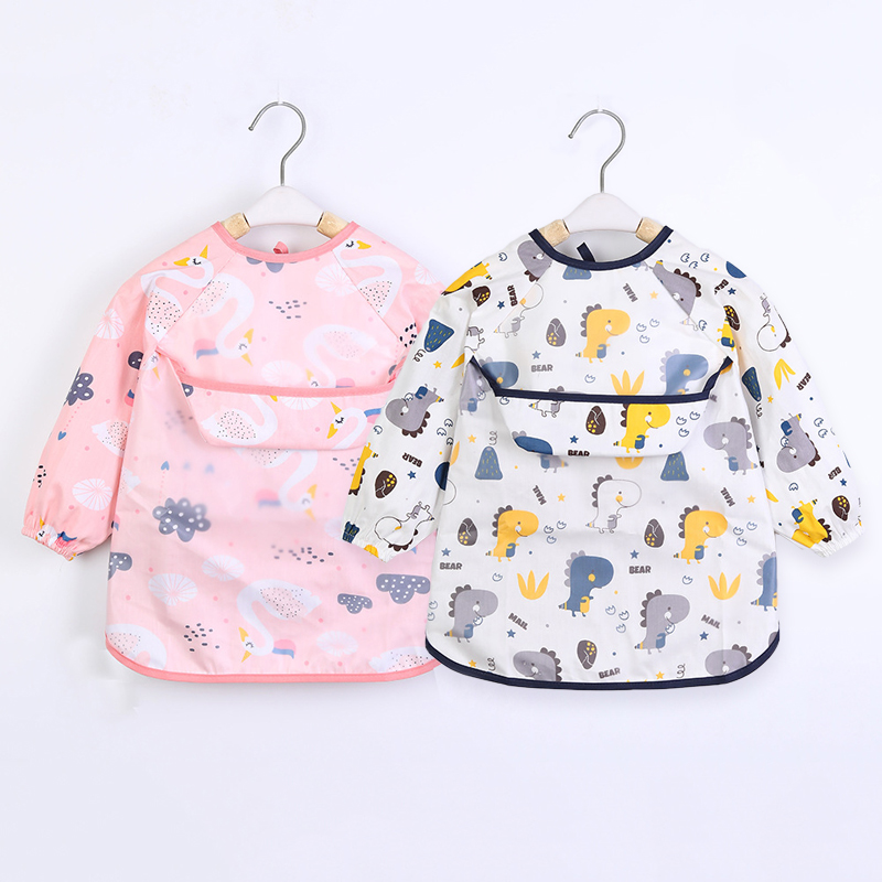 Bib Long Sleeve - Kids Baby Bibs Toddler Waterproof Scarf