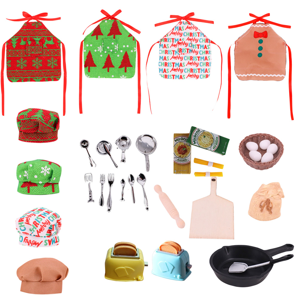 Baby Food Doll - Pop Kitchenware Set Chef Hat Apron