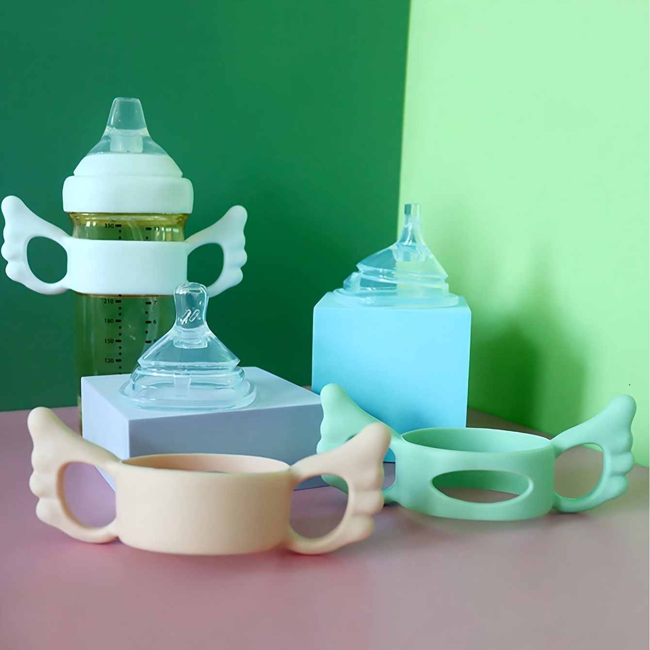 2pcs (Random-Color) Silicone H - Baby Food Dispensing Spoon 评论和价格