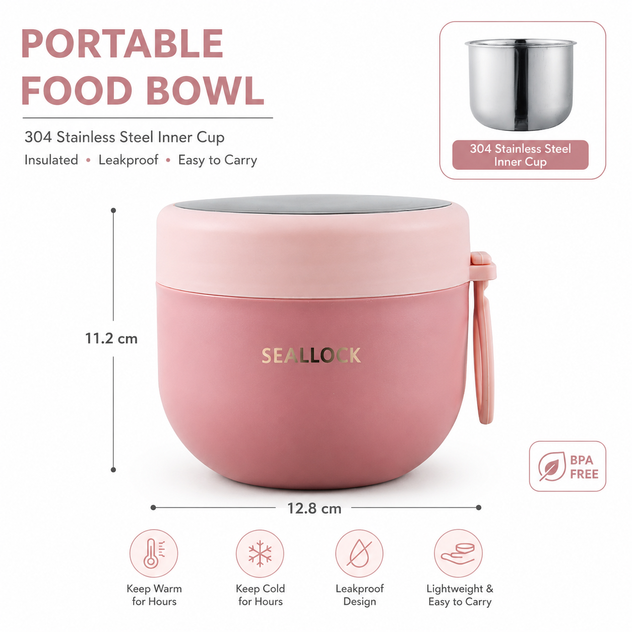 Stainless Steel Soup Cups Ther - Baby Food Thermos 评论和价格