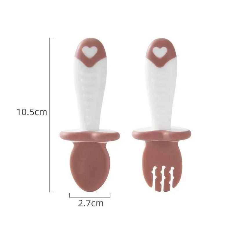 Baby Spoon Fork Silicone Child - Baby Food Utensils 评论和价格