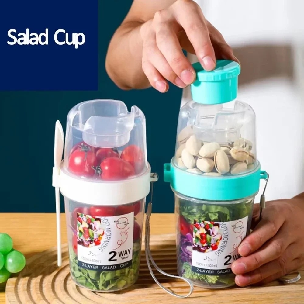 Portable Salad Cup Breakfast C - Baby Food Thermos 评论和价格