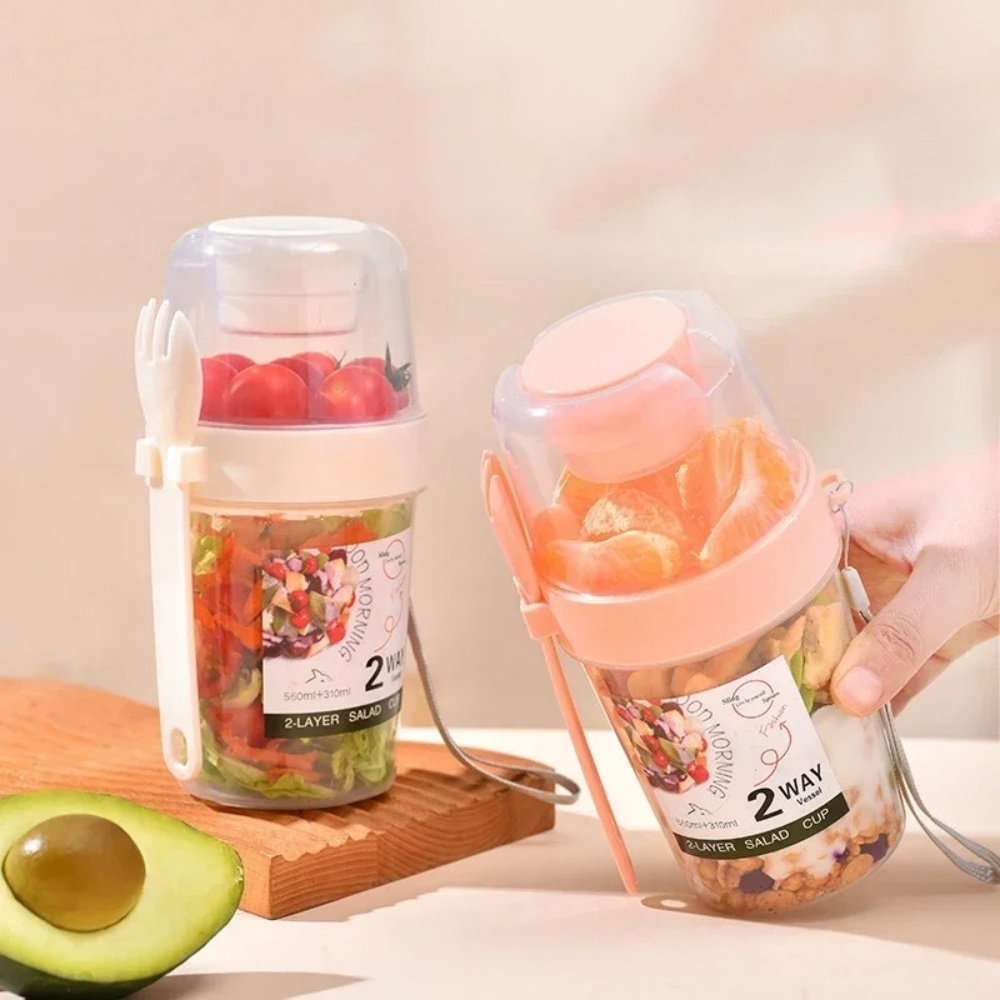 Portable Salad Cup Breakfast C - Baby Food Thermos 评论和价格