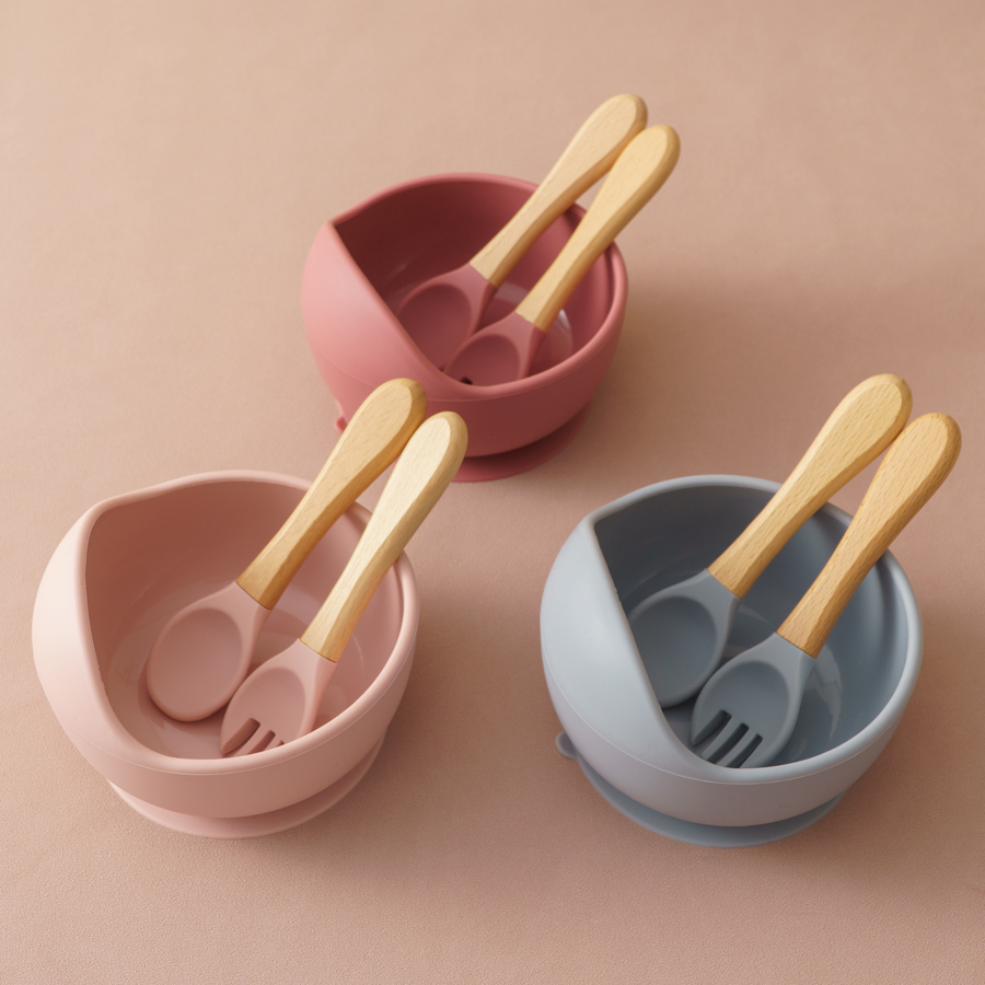 3Pcs Silicone Baby Feeding Bow - Baby Food Dispensing Spoon 评论和价格