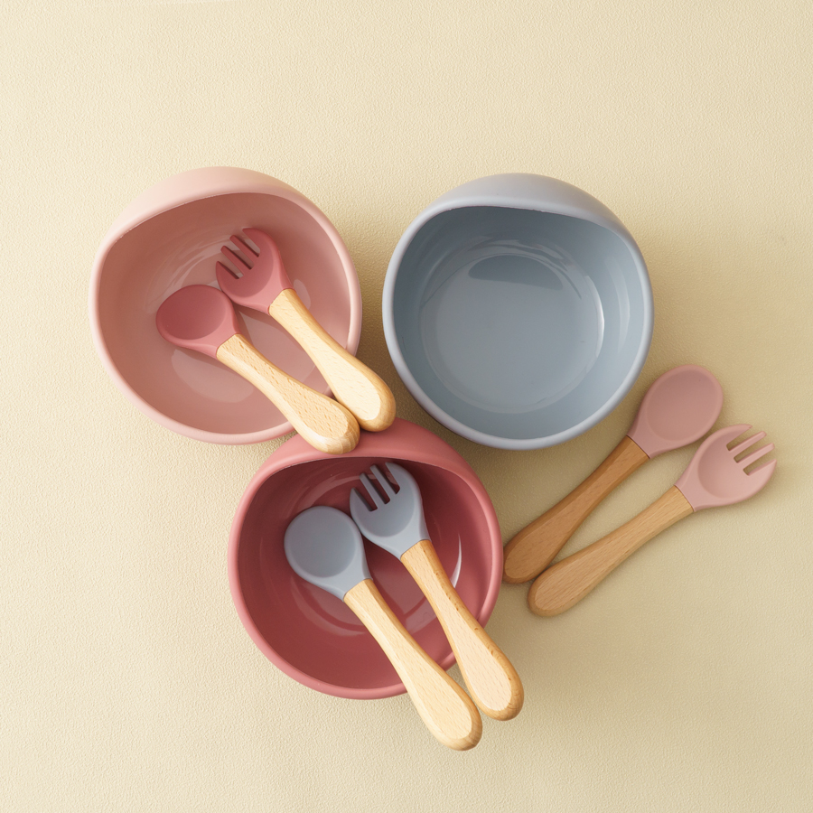 3Pcs Silicone Baby Feeding Bow - Baby Food Dispensing Spoon 评论和价格