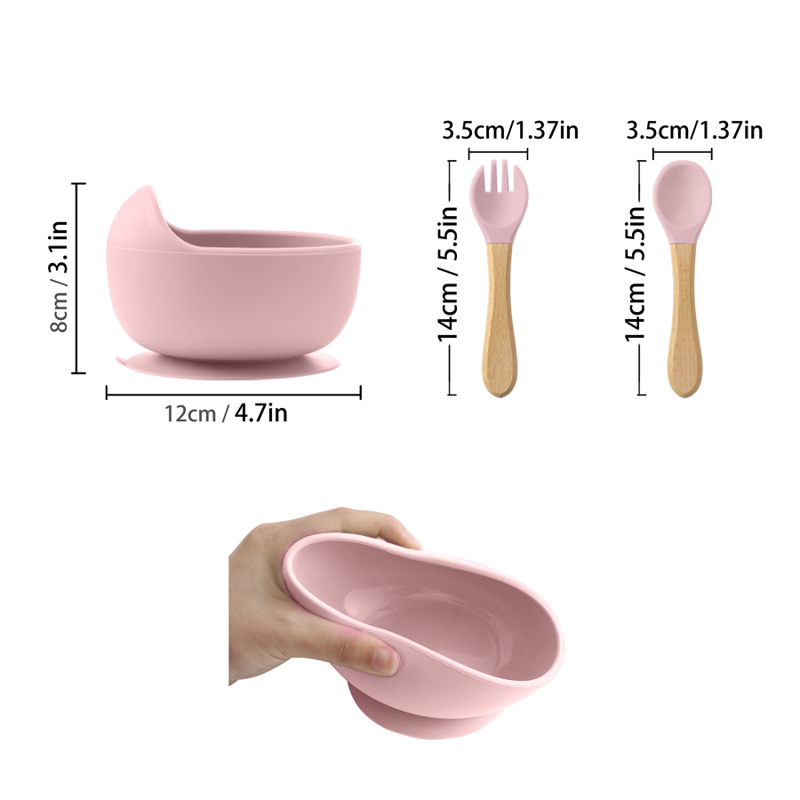 3Pcs Silicone Baby Feeding Bow - Baby Food Dispensing Spoon 评论和价格