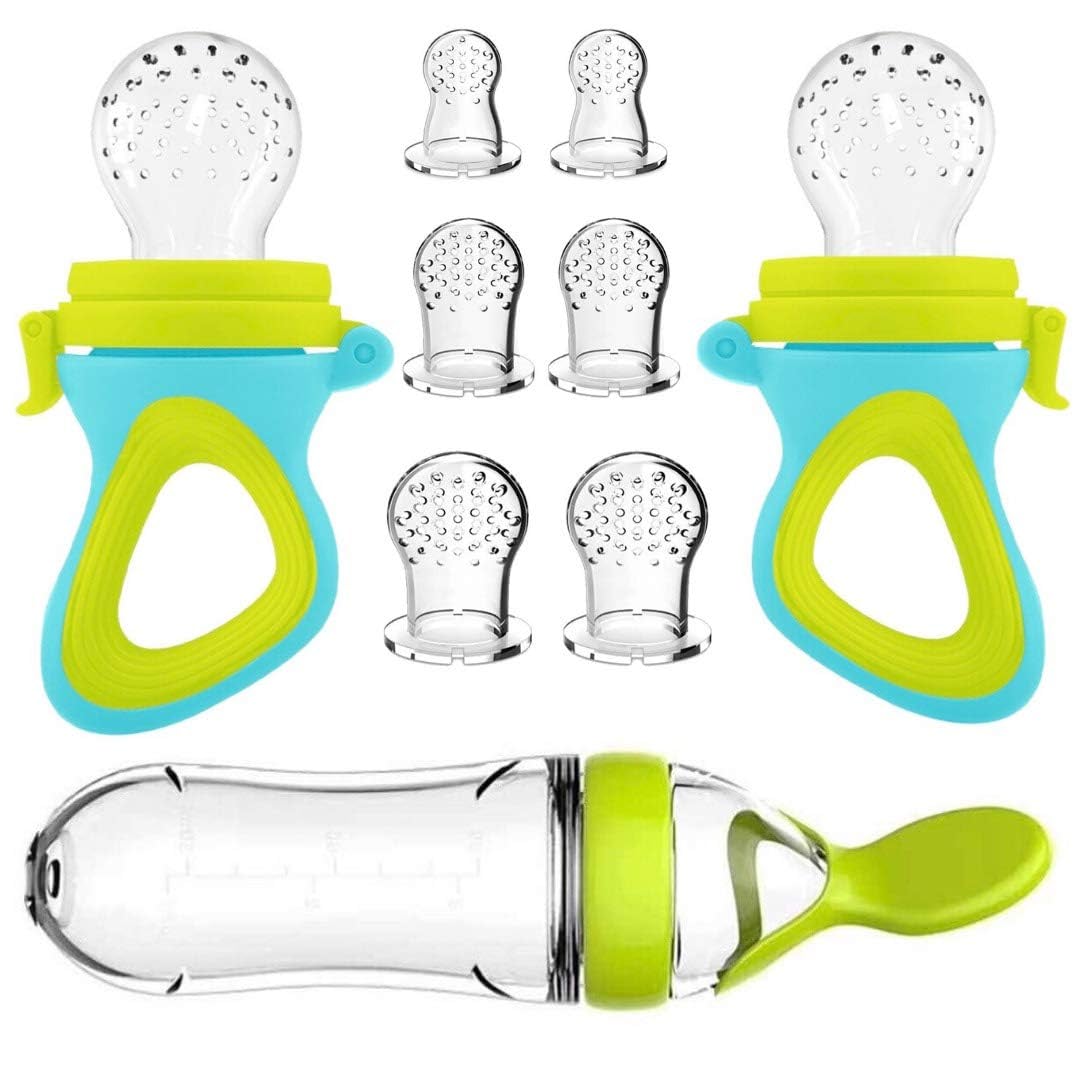 Squeezing Feeding Bottle Cup S - Baby Food Dispensing Spoon 评论和价格
