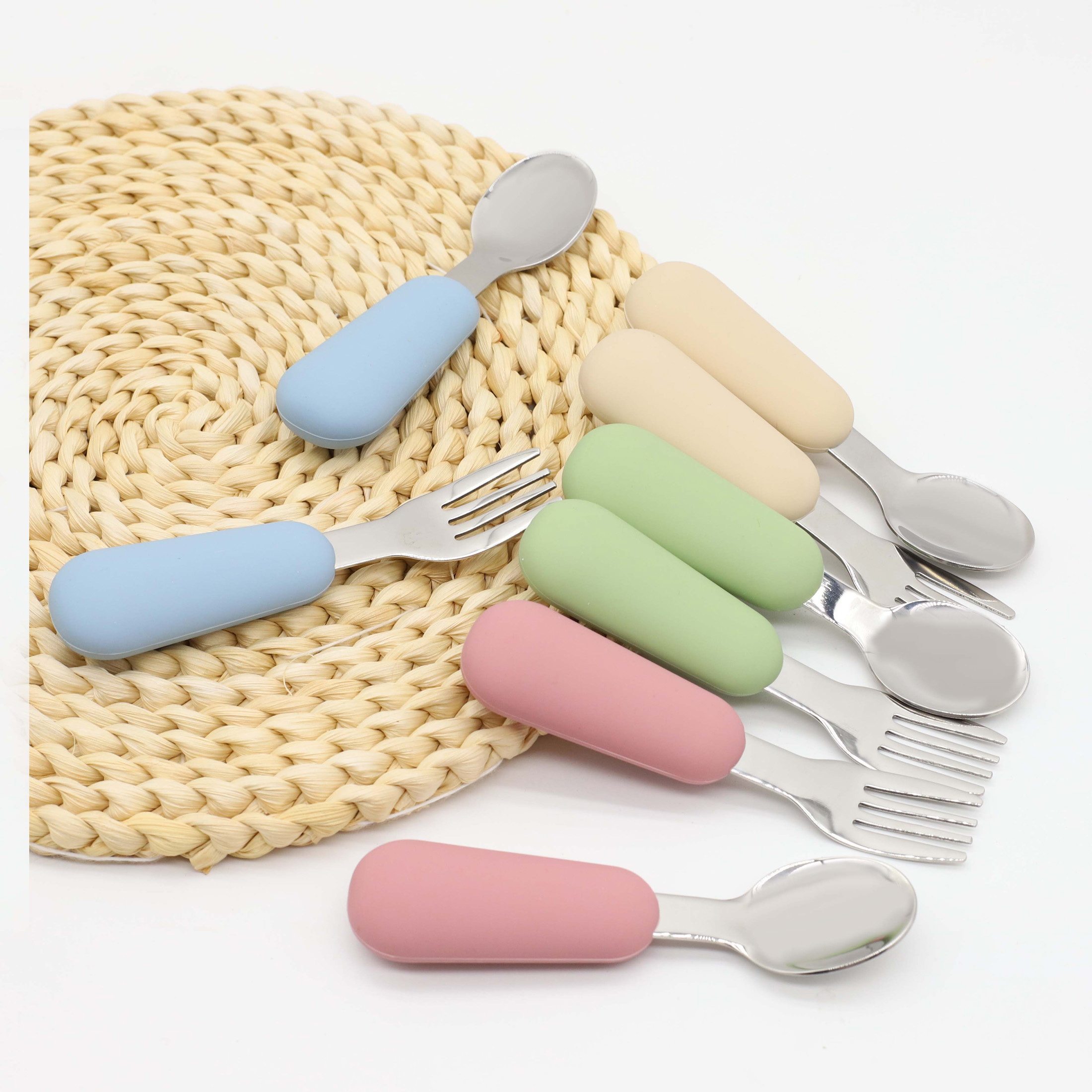Silicone stainless steel spoon - Baby Food Dispensing Spoon 评论和价格