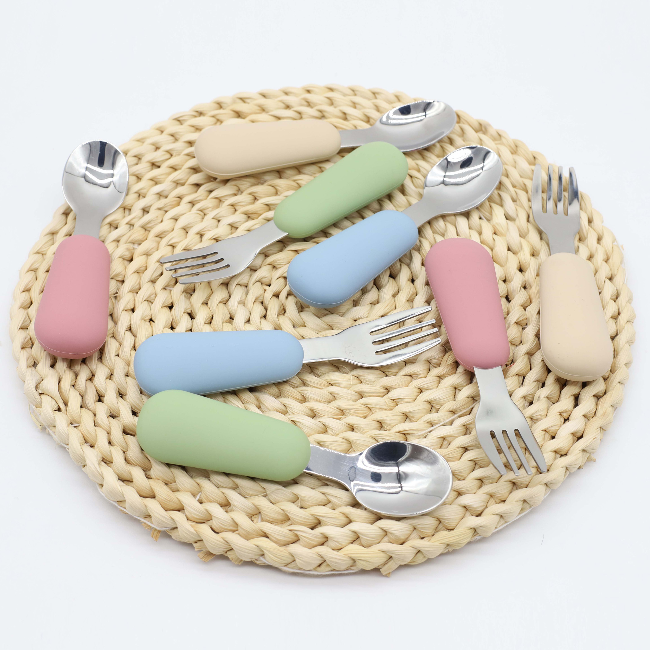 Silicone stainless steel spoon - Baby Food Dispensing Spoon 评论和价格