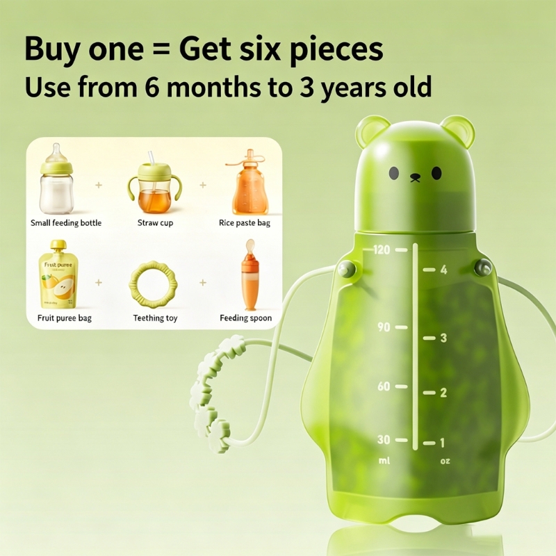 BPA Free Silicone Fruit Puree  - Baby Food Reusable Pouches 评论和价格