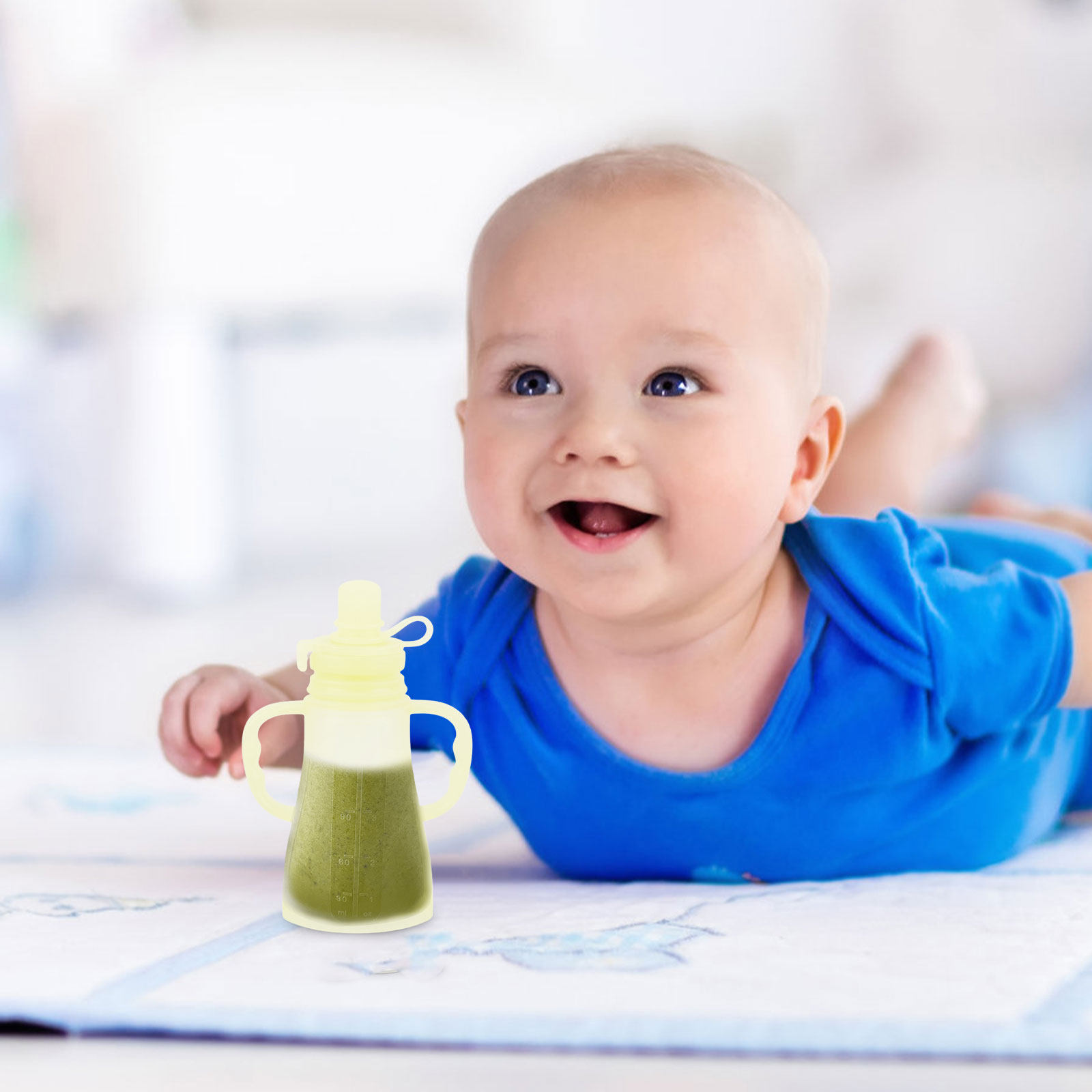 Silicone Baby Food Pouches Reu - Baby Food Reusable Pouches 评论和价格