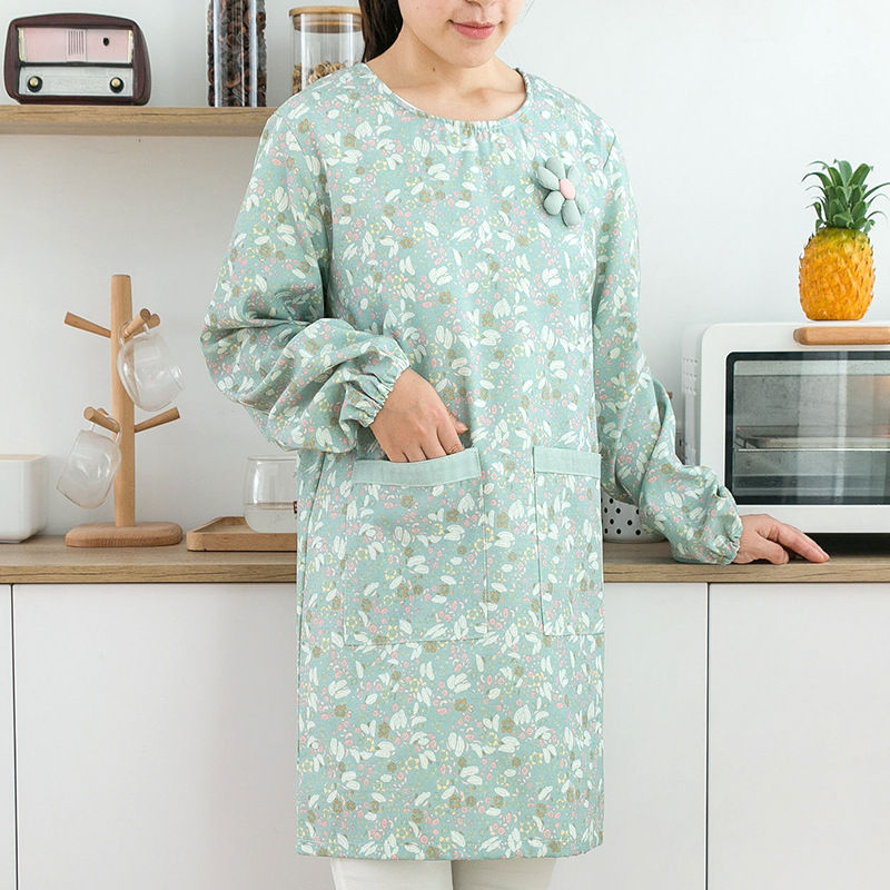 Women's Cotton Long Sleeved Ap - Bib Long Sleeve 评论和价格