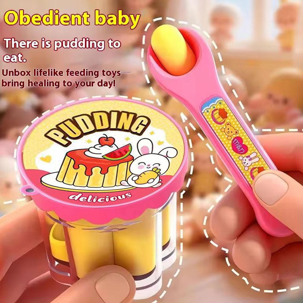 Pretend Play Pudding Feeding T - Baby Food Doll 评论和价格