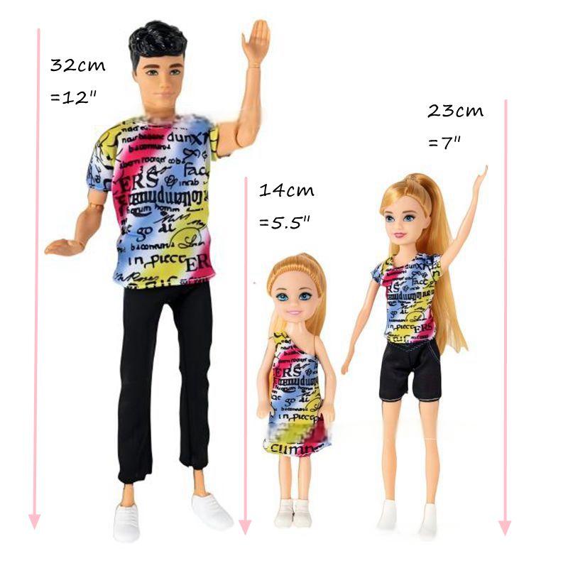 3 Person Family Set Father Dad - Baby Food Doll 评论和价格