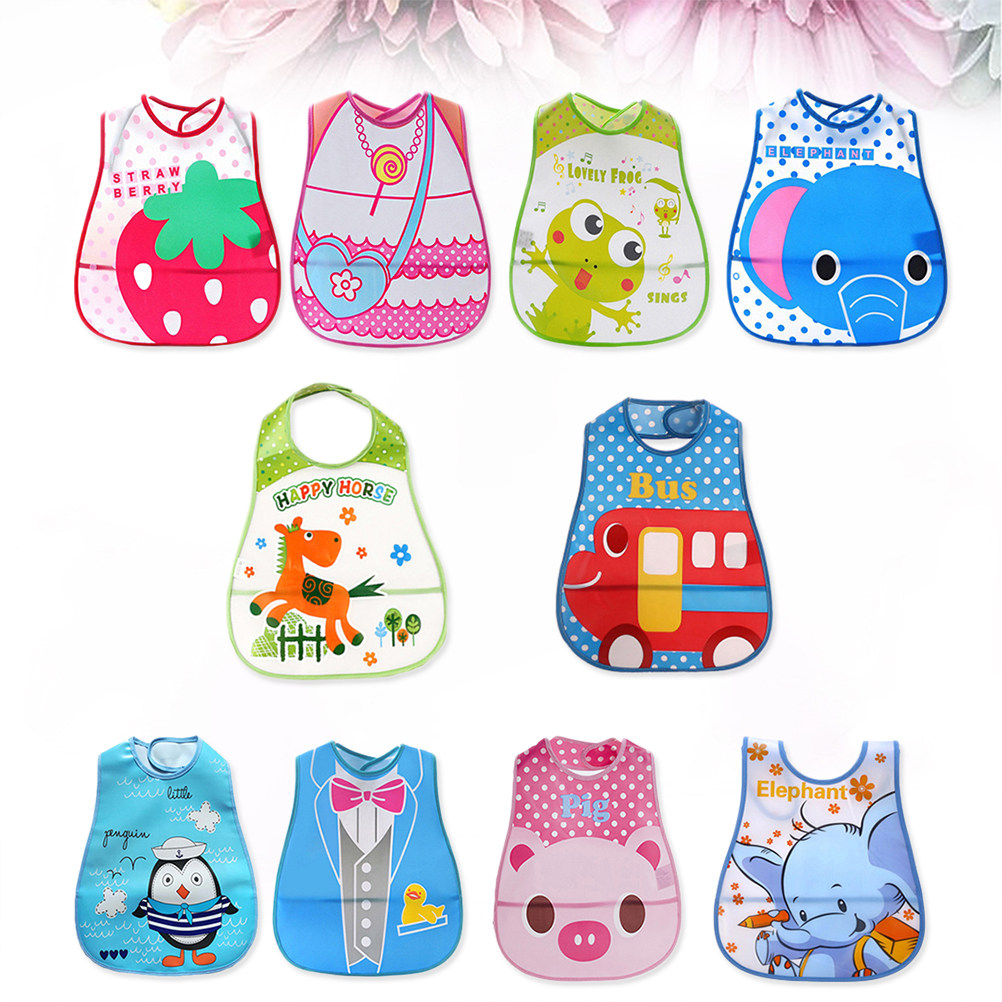 10 Pcs Baby Drool Bibs Food Fe - Feeding Baby Food 评论和价格