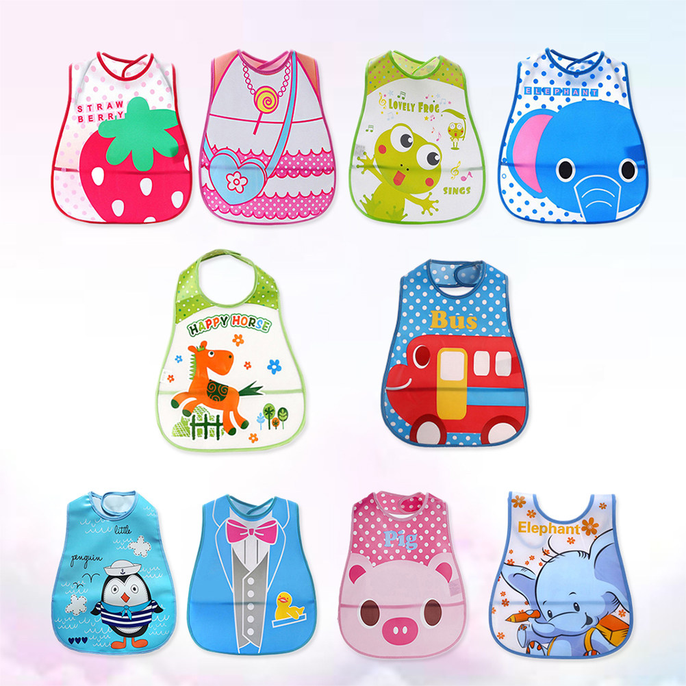 10 Pcs Baby Drool Bibs Food Fe - Feeding Baby Food 评论和价格