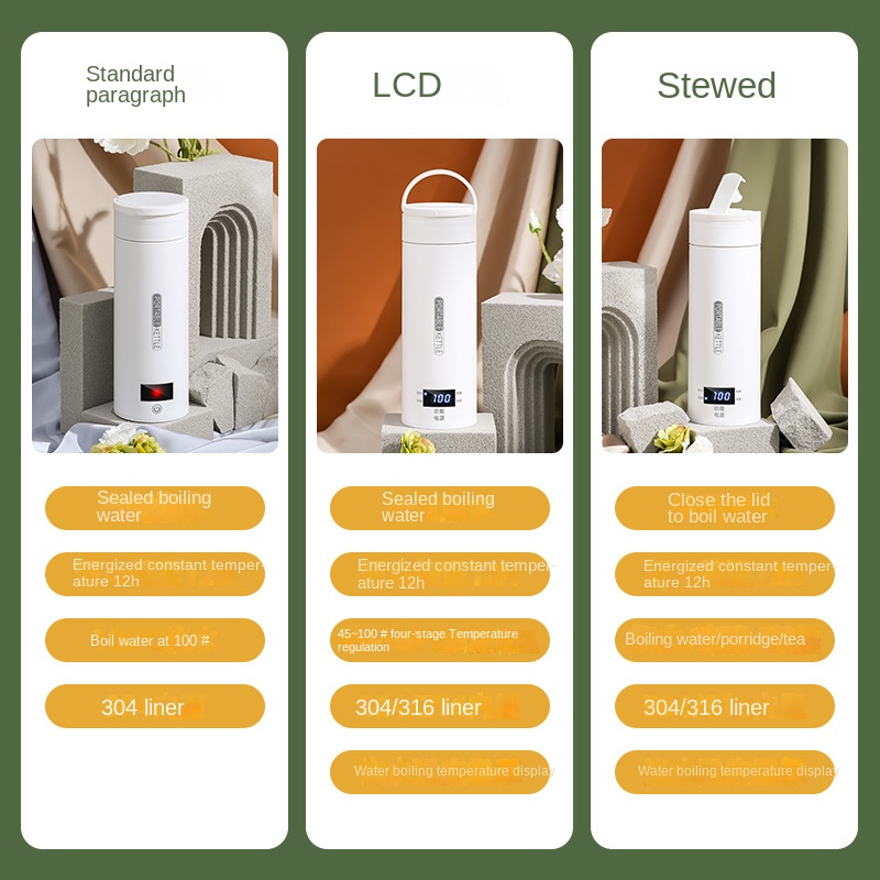 Travel Electric T Kettle Fast  - Baby Food Thermos 评论和价格