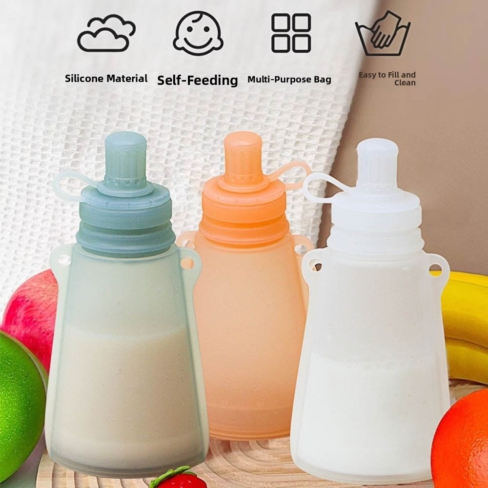 BPA Free Silicone Baby Food Po - Baby Food Reusable Pouches 评论和价格