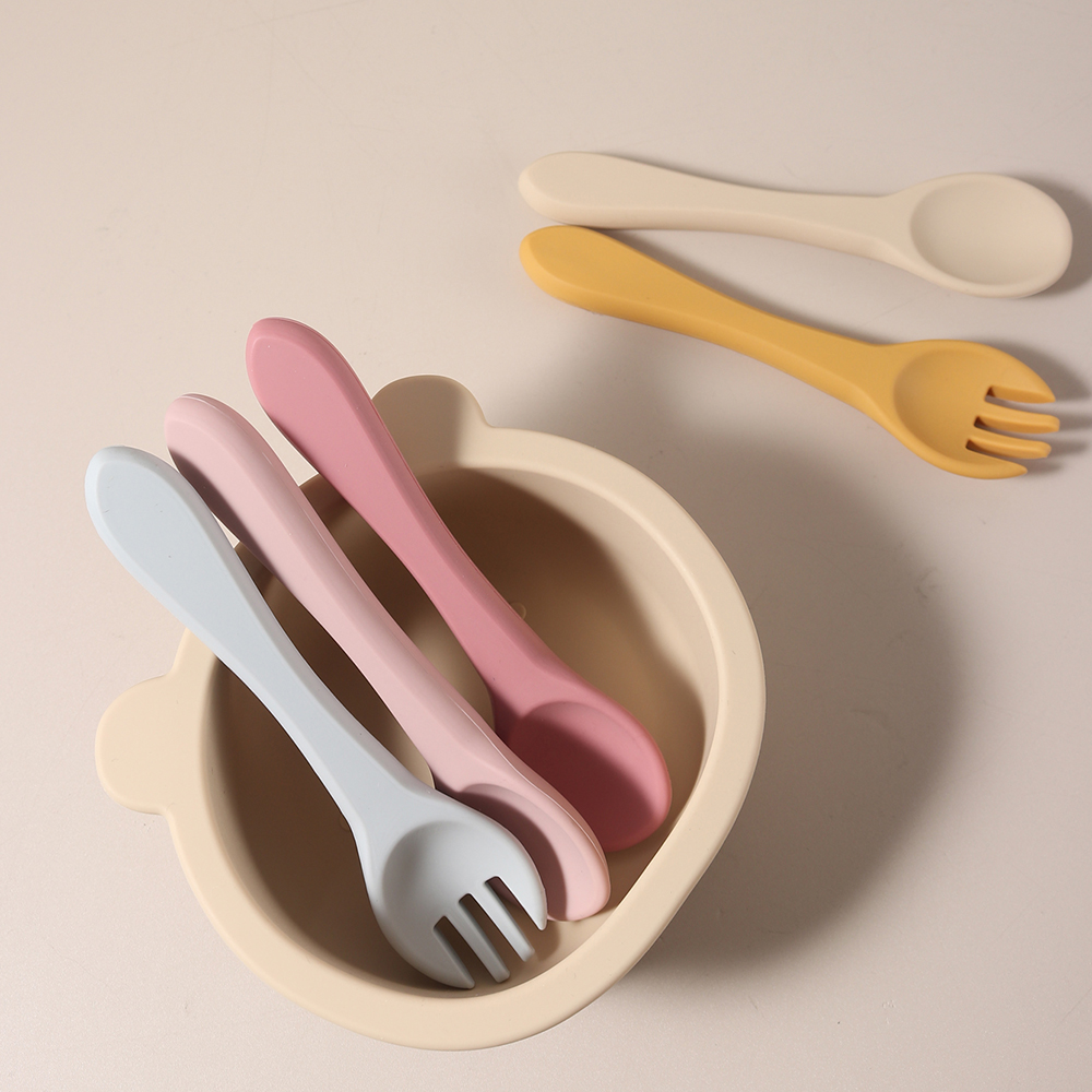 Custom Name 1 Pair Silicone Sp - Baby Food Utensils 评论和价格