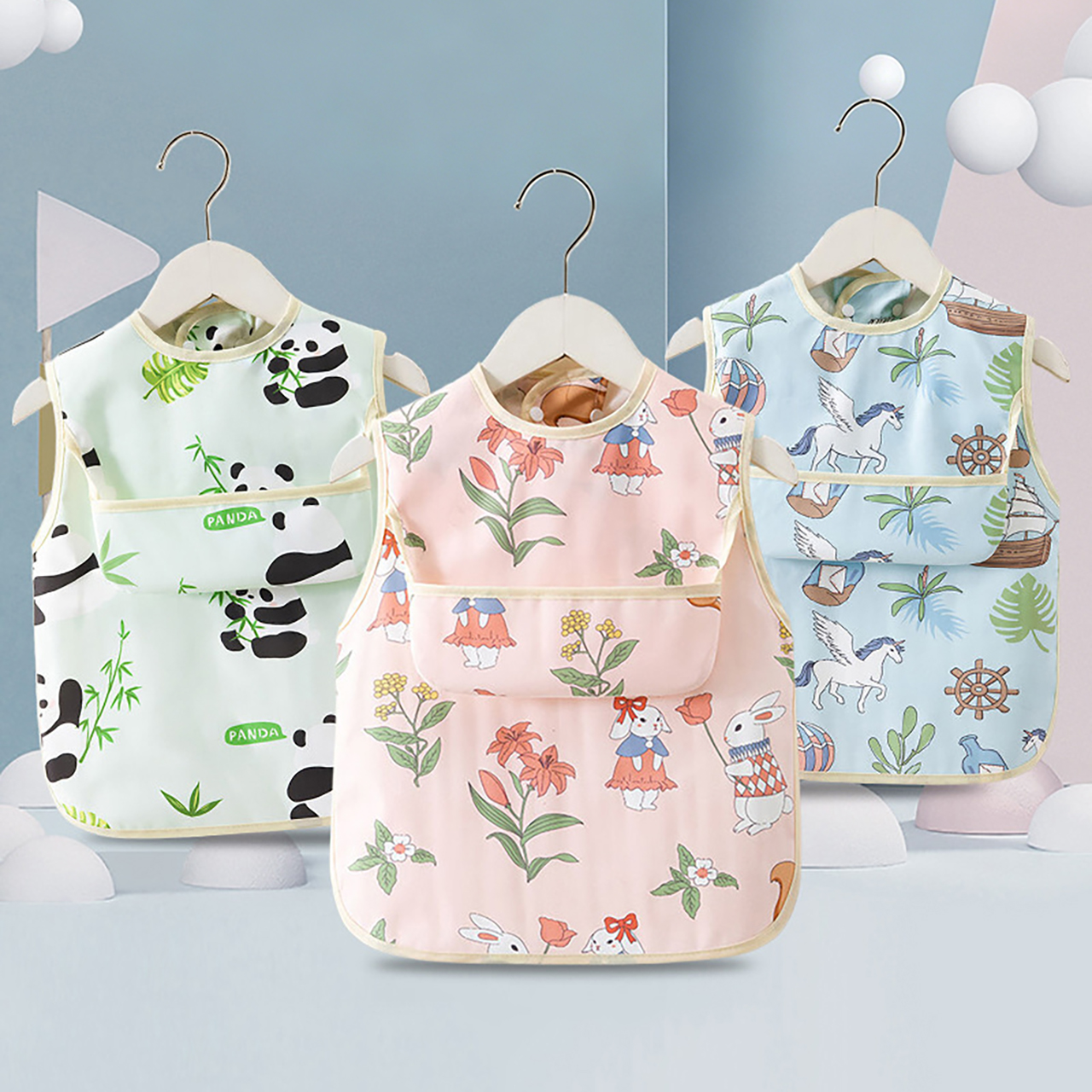 0-4Y Baby Bibs & Pocket Waterp - Feeding Baby Food 评论和价格