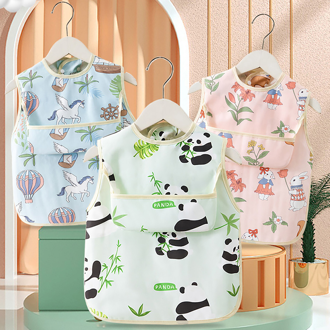 0-4Y Baby Bibs & Pocket Waterp - Feeding Baby Food 评论和价格