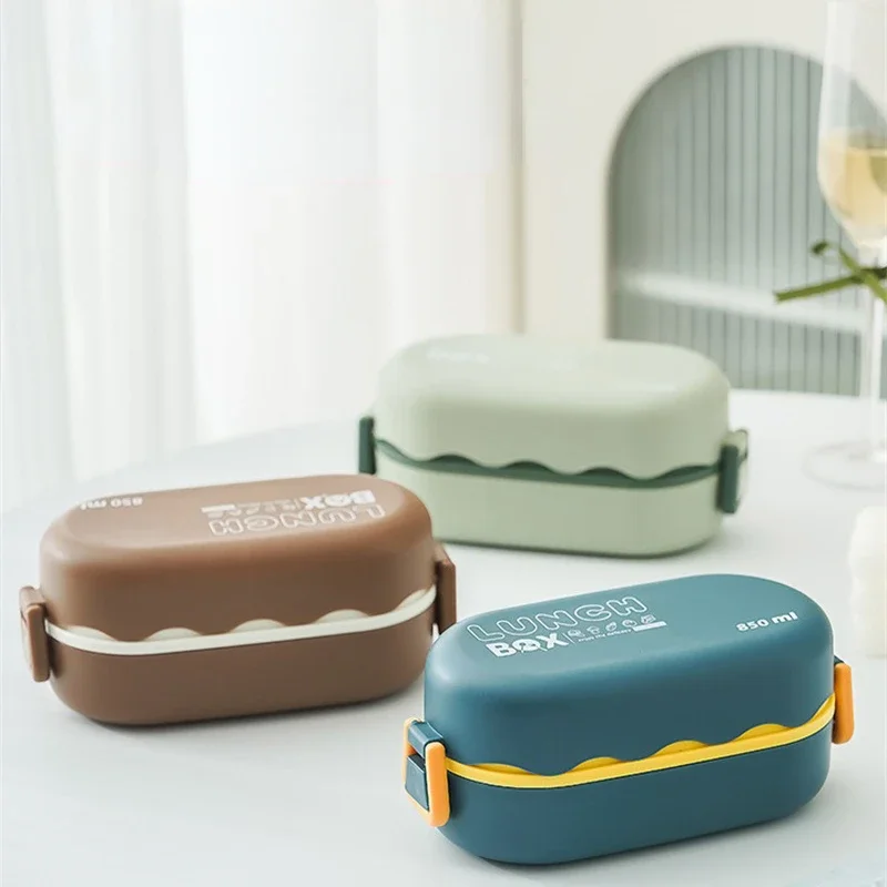 850ML Lunch Box Double-layer P - Baby Food Thermos 评论和价格