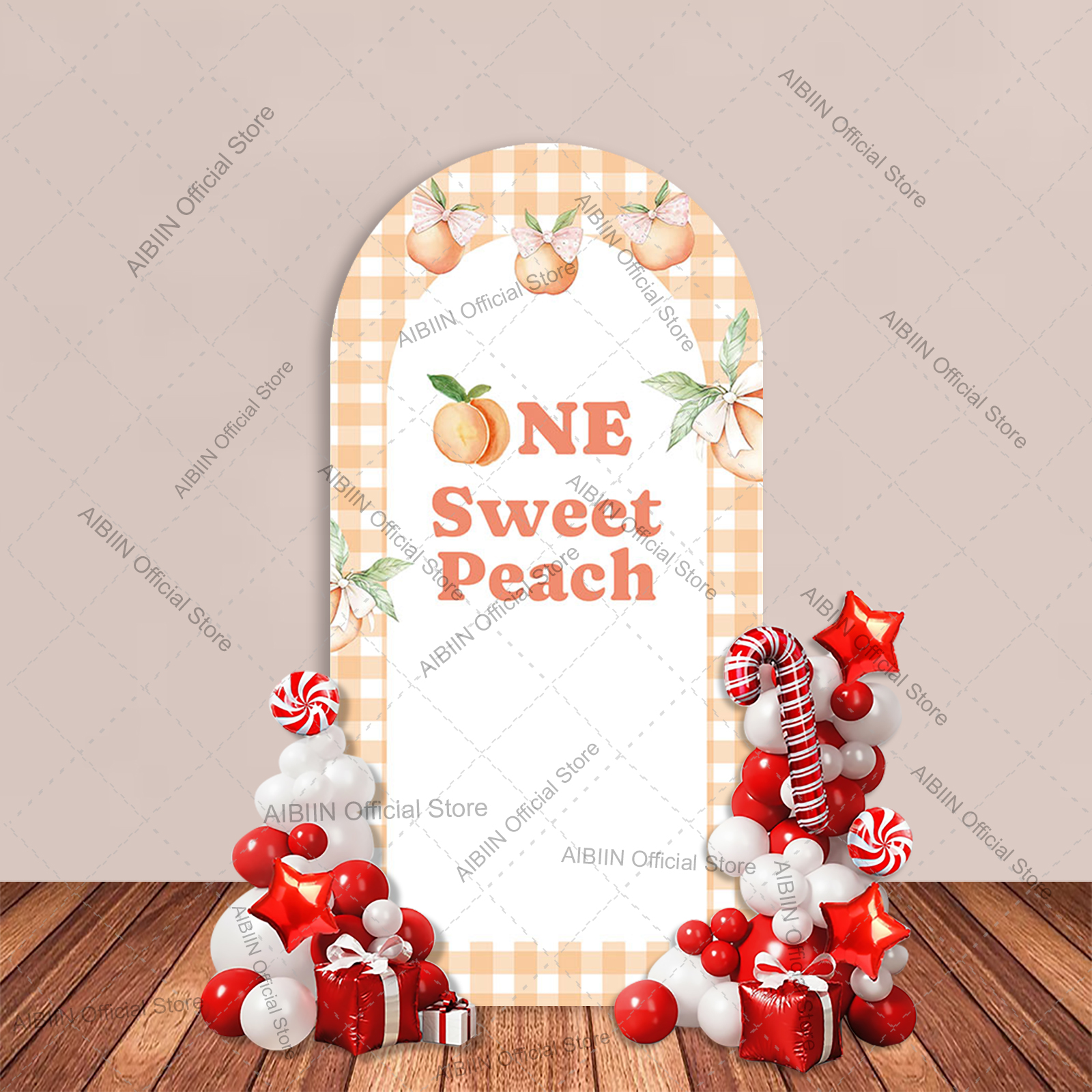 One Sweet Peach Arch Backdrop  - Baby Food Year Old 评论和价格