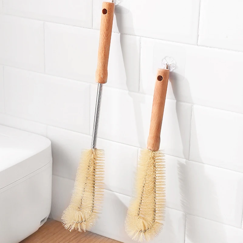 Long Wooden Handle Bottle Brus - Baby Food Dispensing Spoon 评论和价格