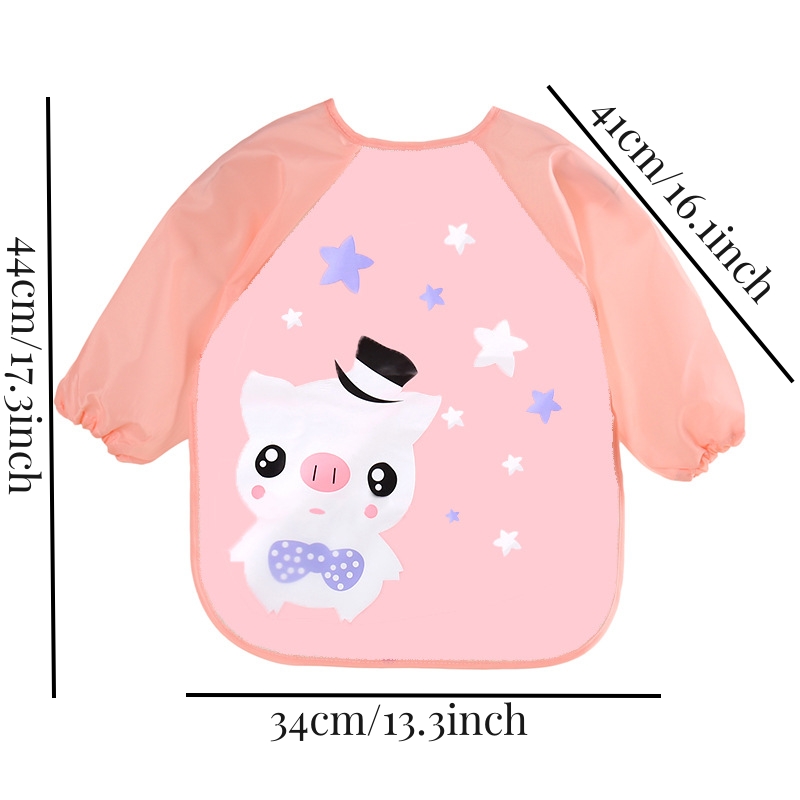 Waterproof EVA Full Sleeve Bab - Bib Long Sleeve 评论和价格