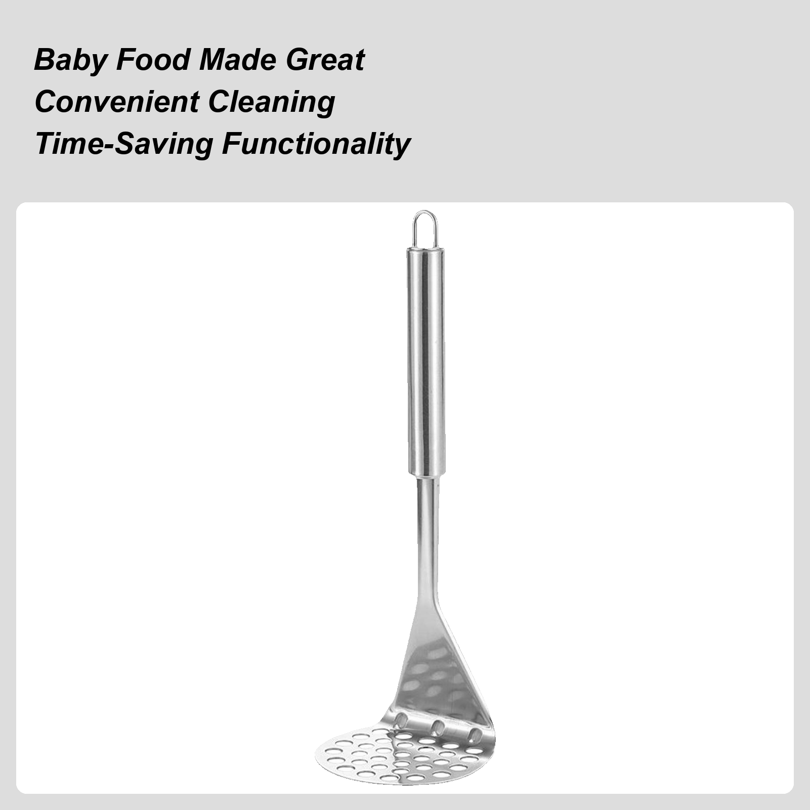 Metal Potato Masher Avocado Sm - Veggie Baby Food 评论和价格