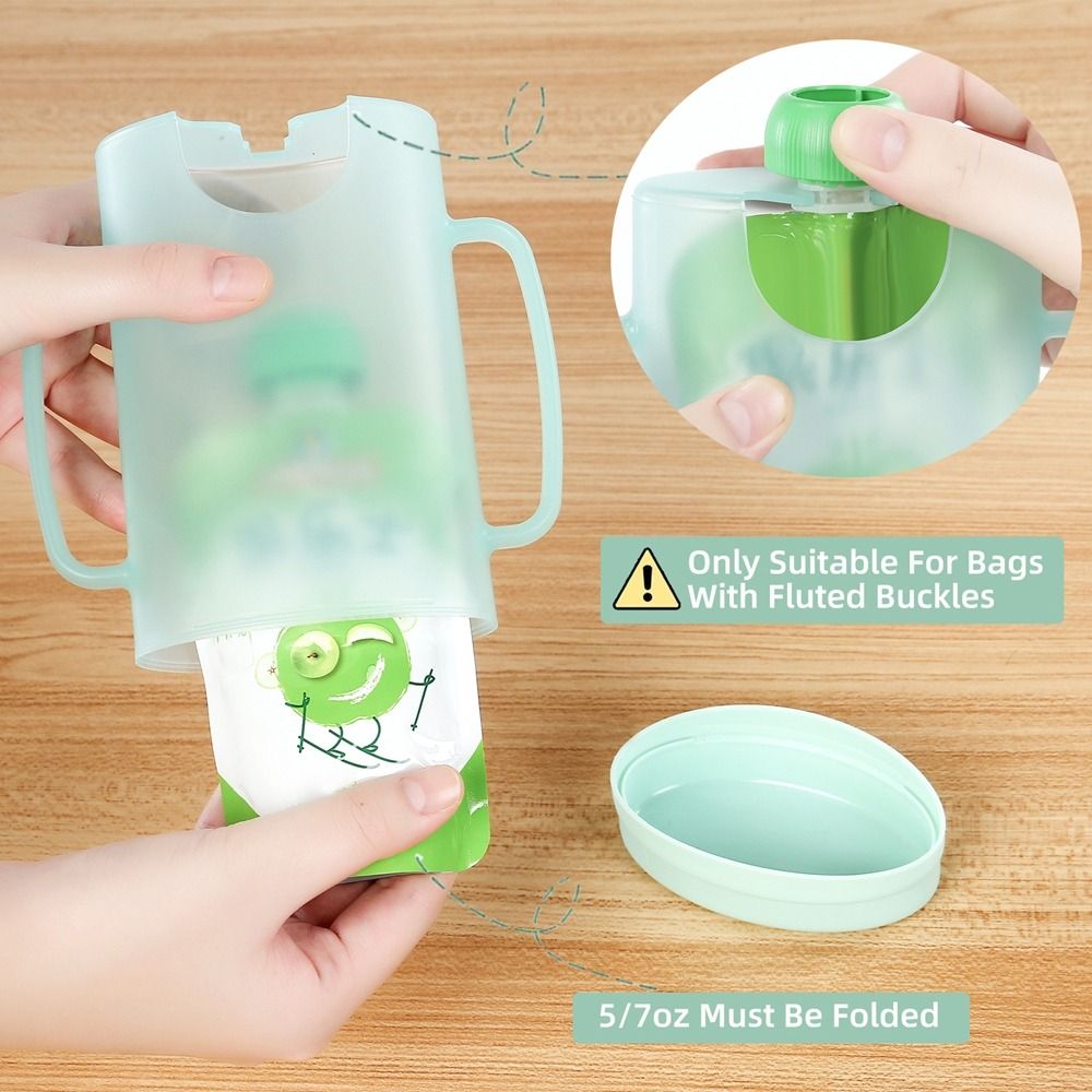 Plastic Squeeze Pouch Holder C - Baby Food Reusable Pouches 评论和价格