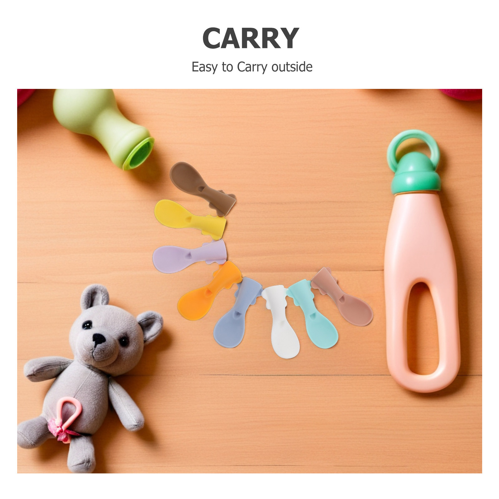 8Pcs Baby Food Pouch Spoon Att - Baby Food Reusable Pouches 评论和价格