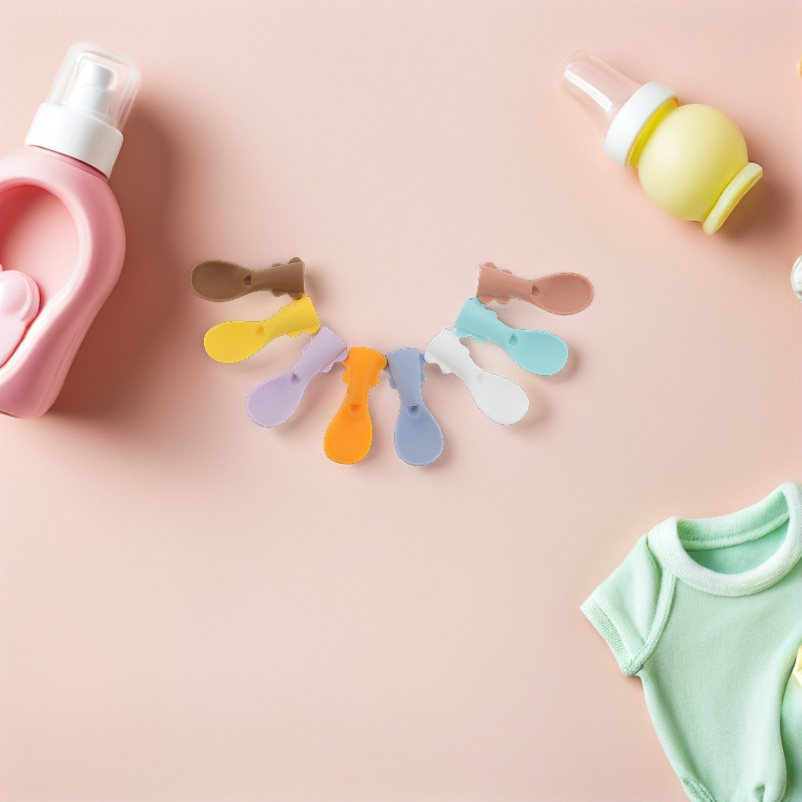 8Pcs Baby Food Pouch Spoon Att - Baby Food Reusable Pouches 评论和价格