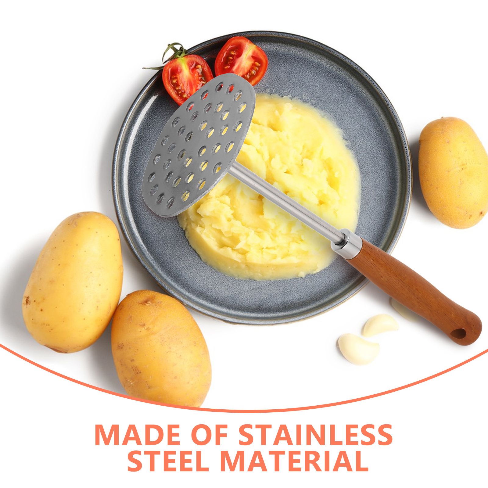 Potato Masher Stainless Steel  - Veggie Baby Food 评论和价格