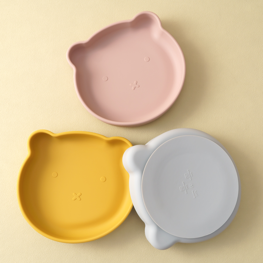 1PC Silicone Baby Dishes Sucti - Baby Food Utensils 评论和价格