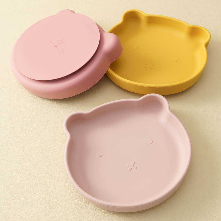 1PC Silicone Baby Dishes Sucti - Baby Food Utensils 评论和价格