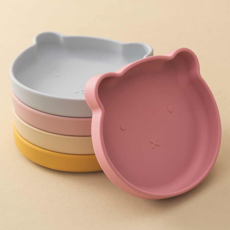 1PC Silicone Baby Dishes Sucti - Baby Food Utensils 评论和价格