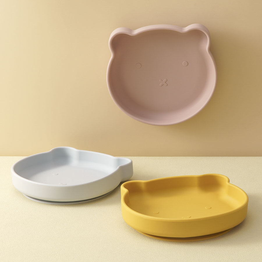 1PC Silicone Baby Dishes Sucti - Baby Food Utensils 评论和价格